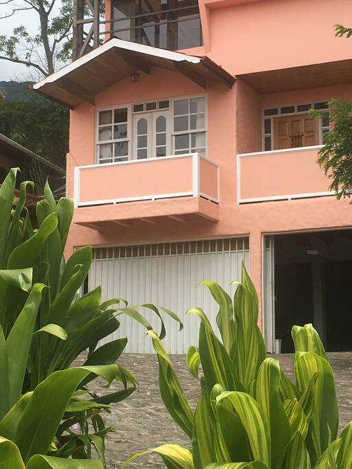 A two-car garage is right below the apartment - used only twice a day.