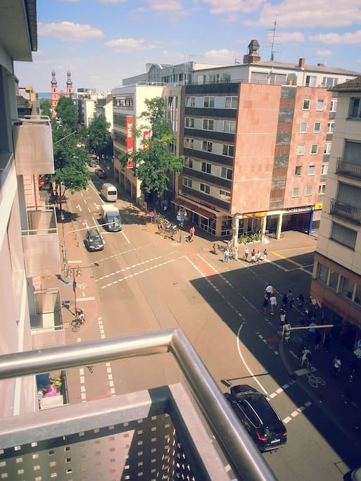 Blick vom Balkon