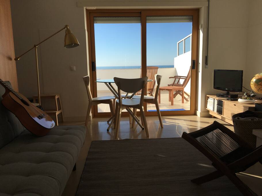 Living room and terrace