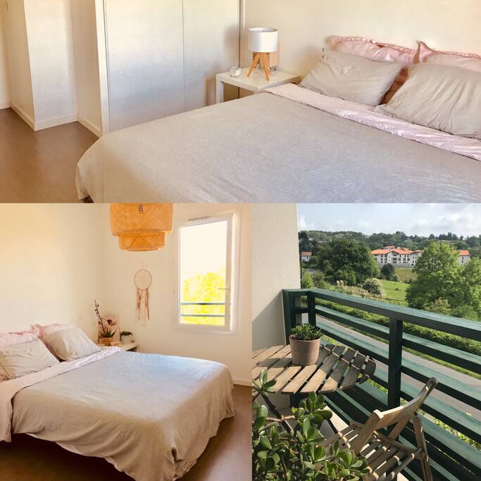 Chambre et balcon