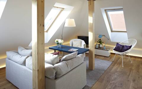 Light flooded attic apartment (No. 6)