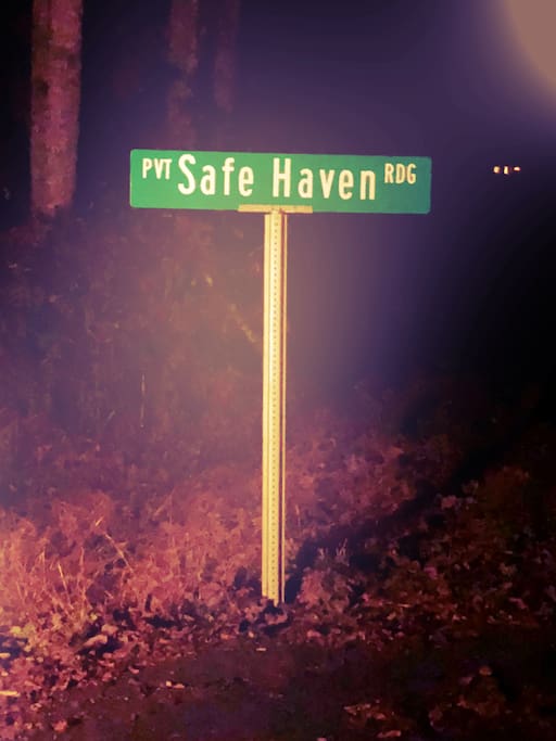 Our private street name truly matches our private and safe, relaxing get away!
