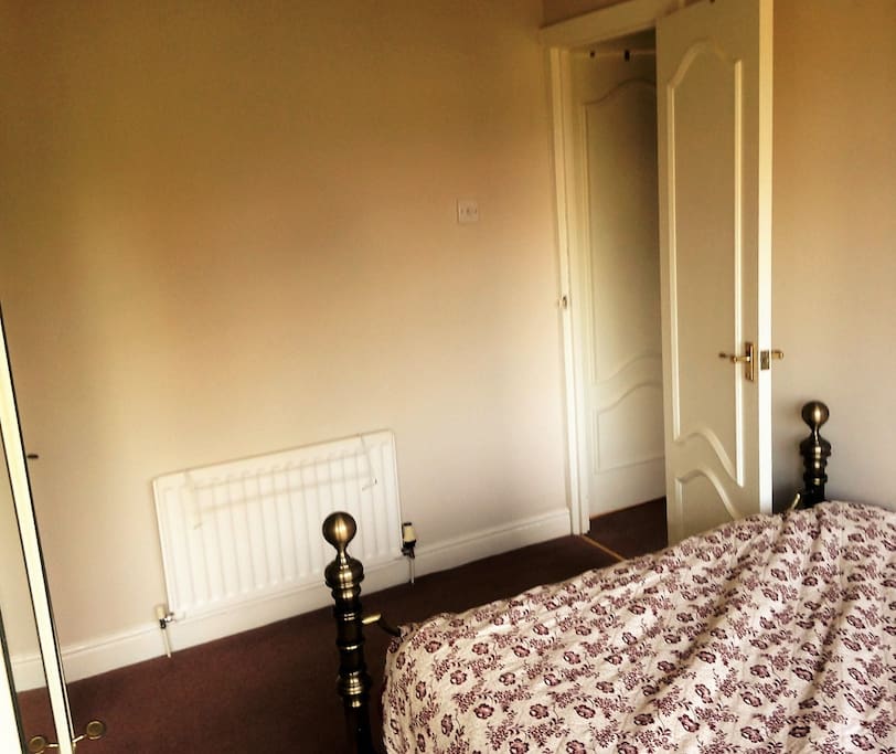 The room has a very comfy double bed.