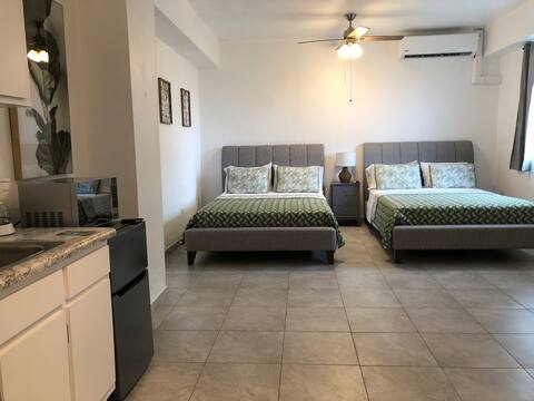 Two Queen Bed Apartments and a Private Bathroom