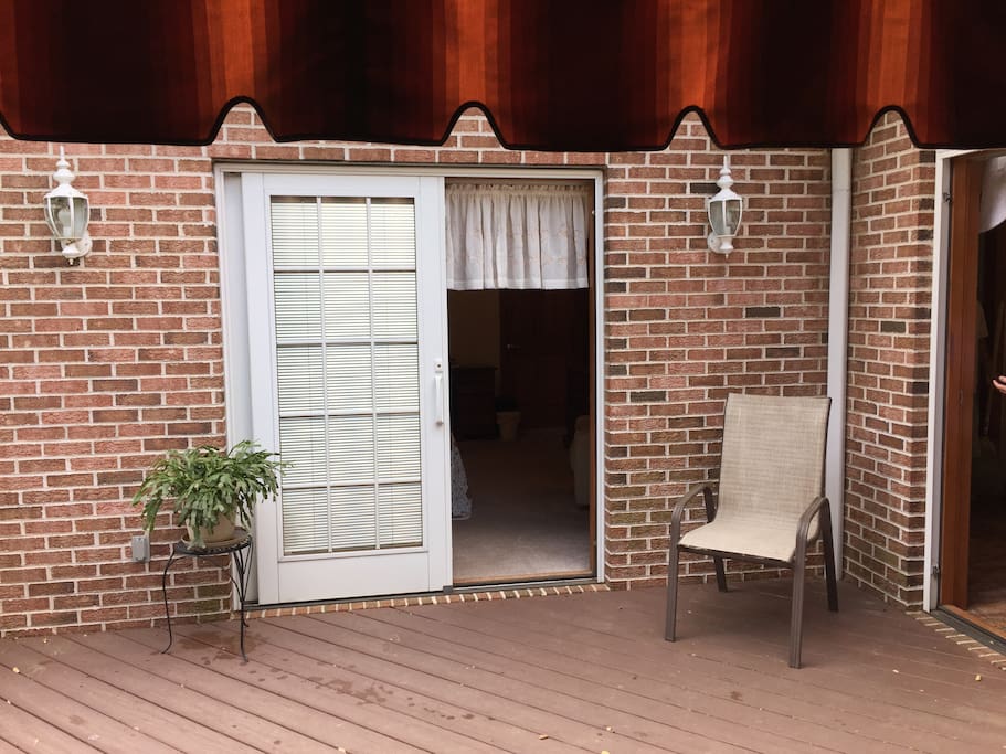 Private entrance from Deck