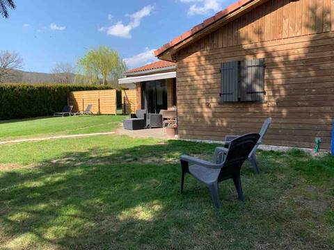 "Le chalet des hérons" air-conditioned and enclosed garden