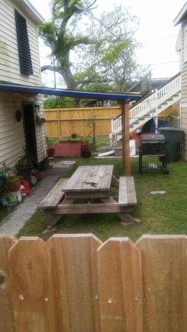 Full access to yard and BBQ grill