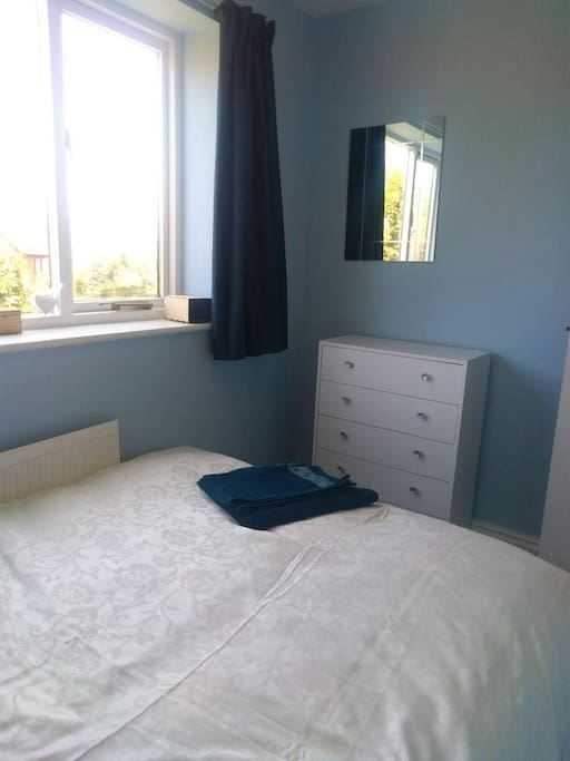 Comfortable double bedroom.