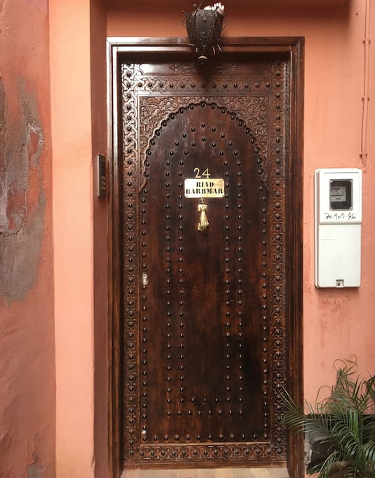 Front door to the privacy and quiet inside