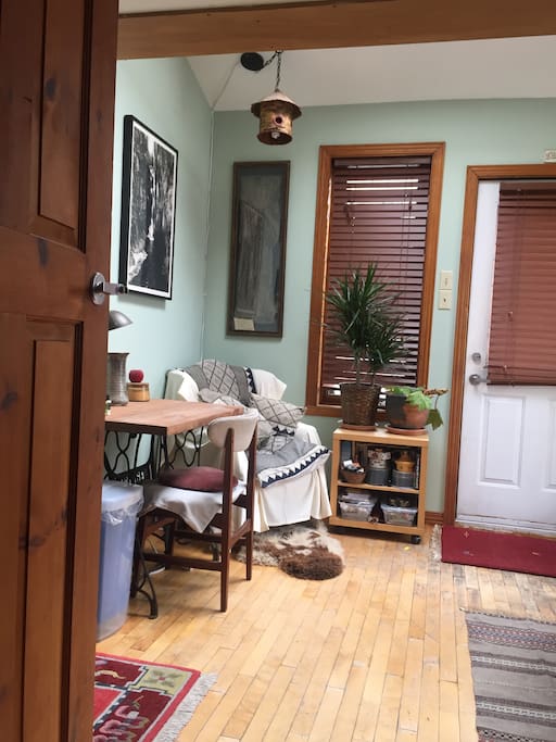 View of the main room from bathroom