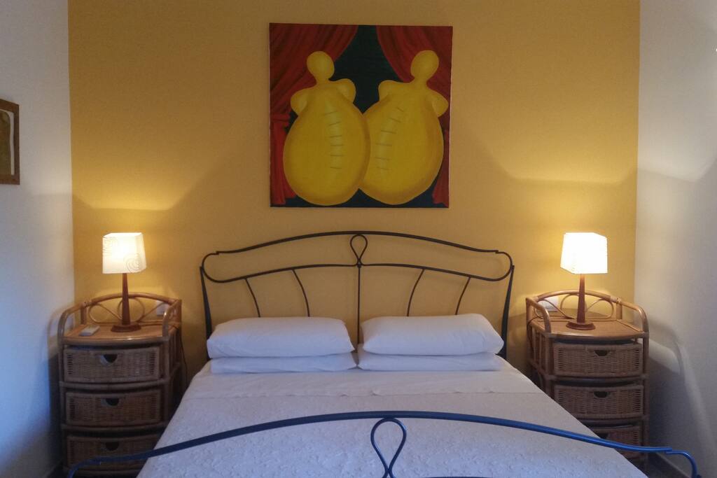 Bedroom 2 with double bed with ensuite shower room and sea view.