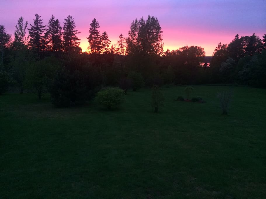 Relax and enjoy PEI's beautiful sunsets from the patio.