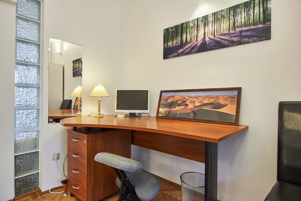 bedroom office corner
