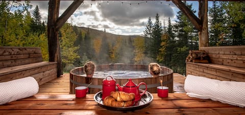 Kanawata-Chalets Spa Canada- spa sauna billard ++