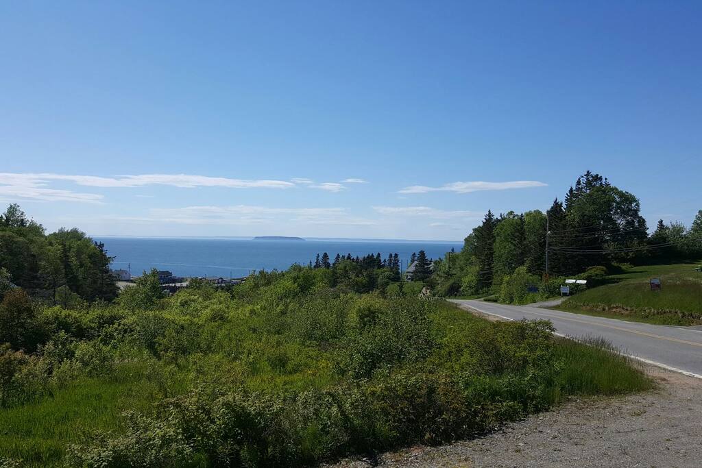 View of the Bay of Fundy from the balcony