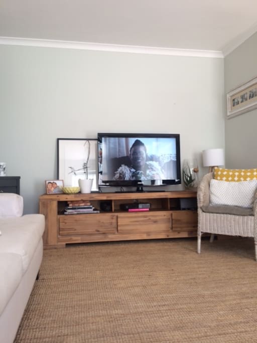 TV with cable.