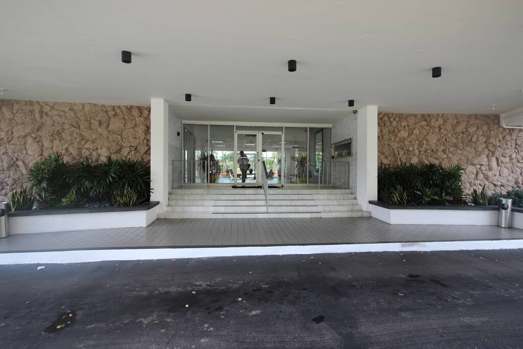 The entrance