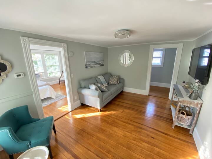 Enjoy the 55" tv from the new sleeper sofa.
