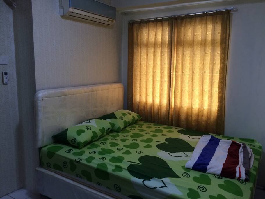 Bedroom# 1 with kingsize bed with new air conditioning