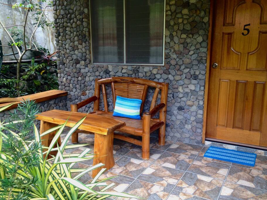 Outdoor seating area