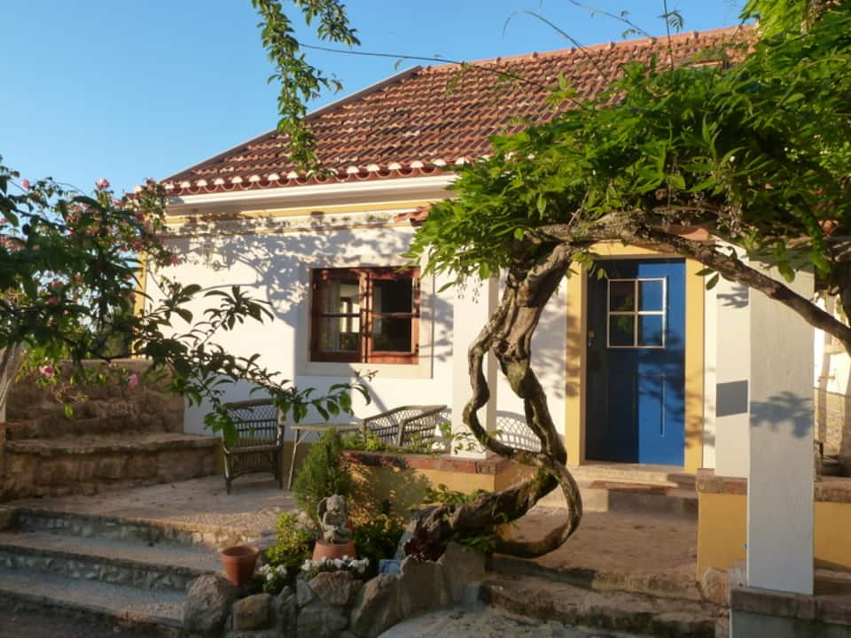 A stone cottage in a terraced garden in Sintra, Sintra, Lisbon District, Portugal, photo 2 of 10