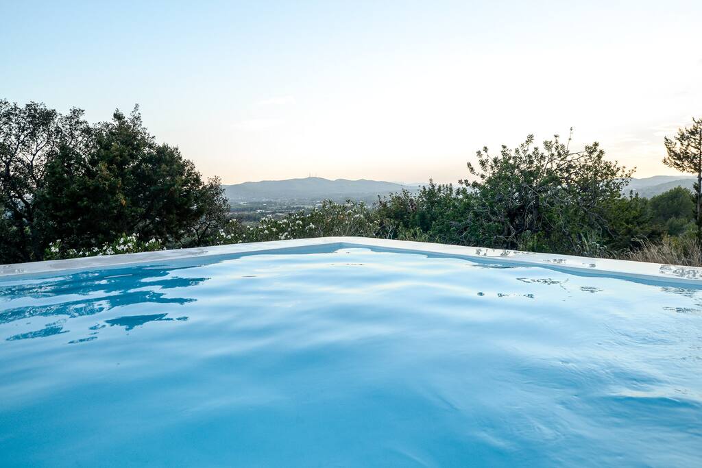 Our pool with great wide view!