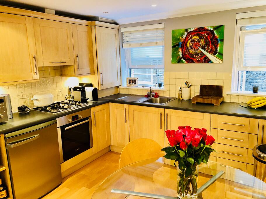 Kitchen and dining area