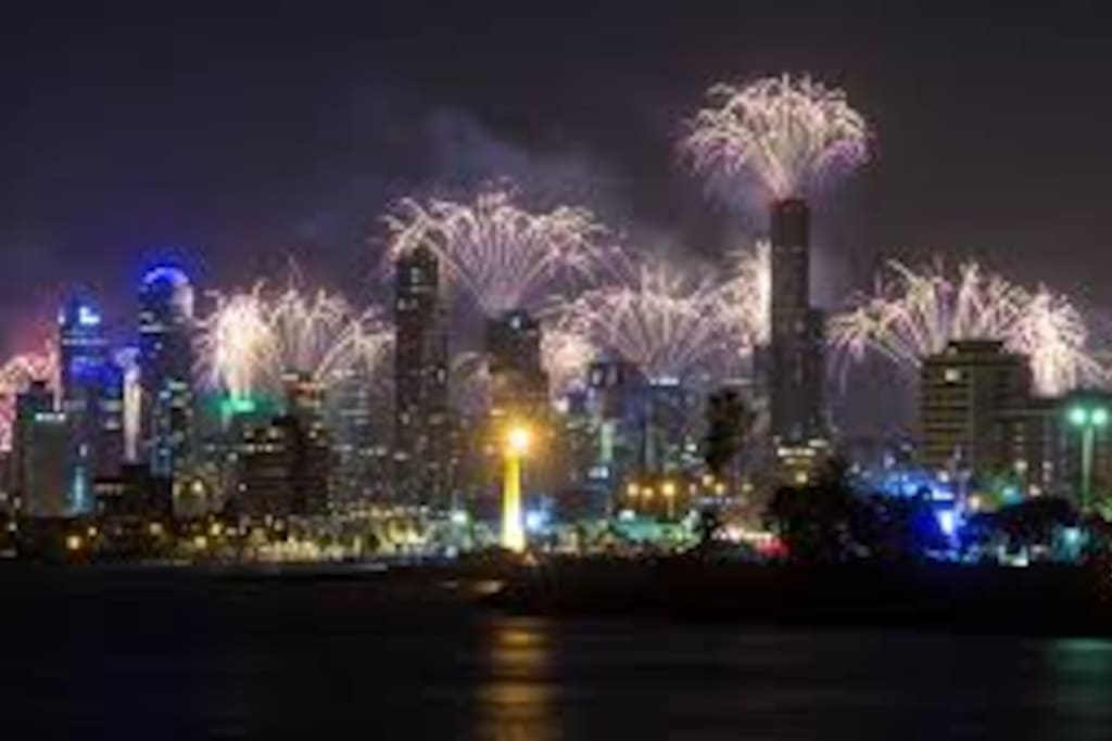 The most spectacular views of the fireworks
