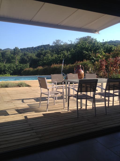 vue sur la terrasse