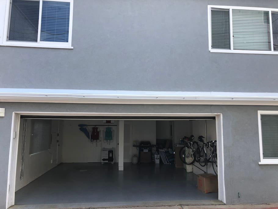 2 car garage where parking is hard to find.