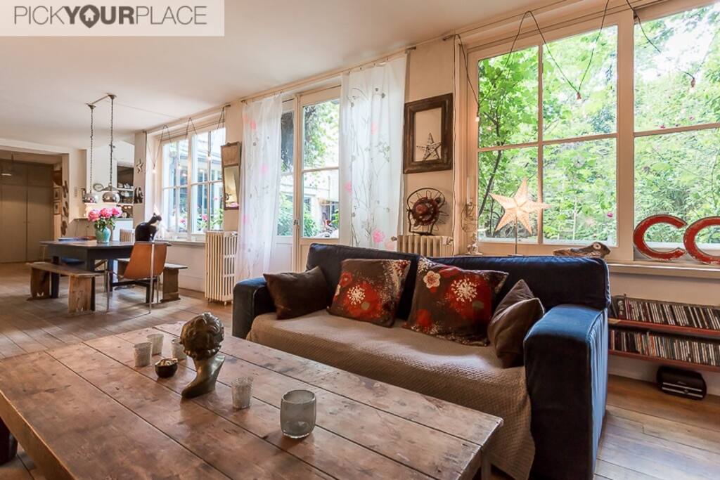 Amazing Flat for 9 +Garden+Parking Apartments for Rent in Paris, Île