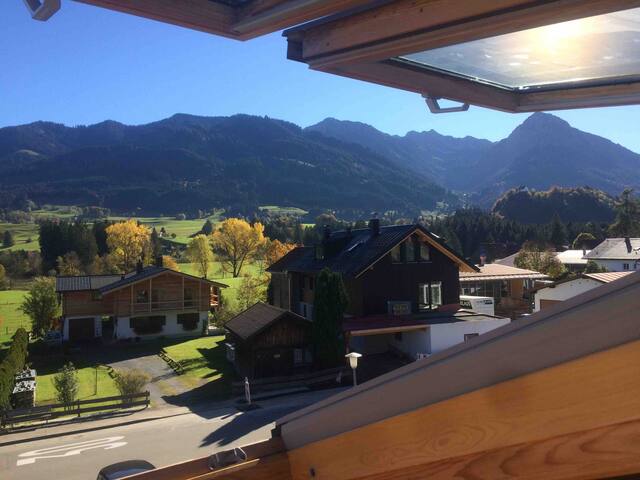 Fischen Gemütliches Dach-Appartment mit Schwimmbad