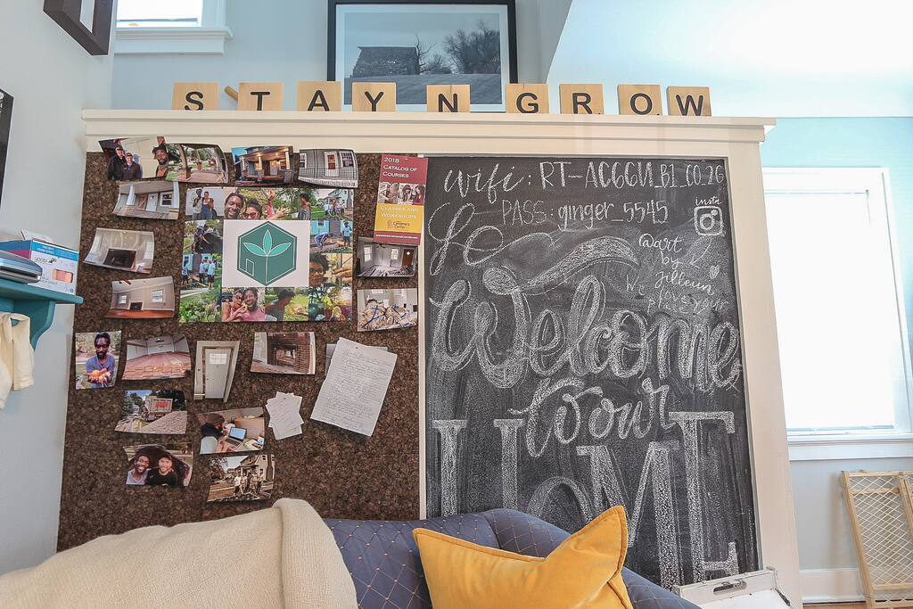 Leave us a message...on paper, picture, or chalk!