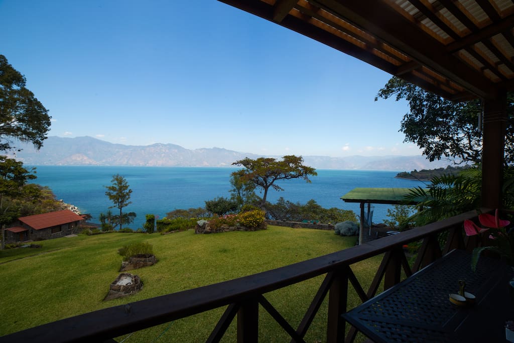 An expansive view of the lake, fresh air, and waking up to bird songs in the morning.