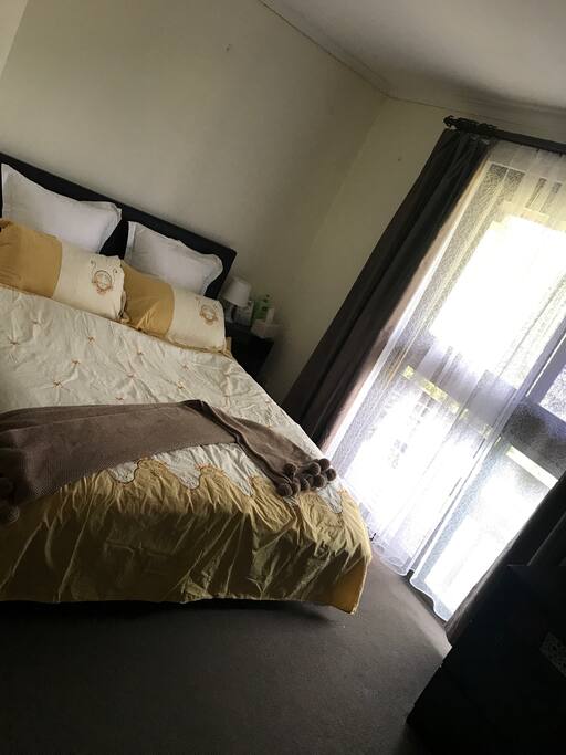 Bright bedroom with the perfect sunlight all day