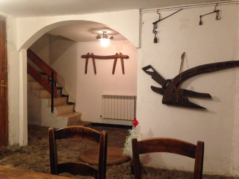 Salón rústico