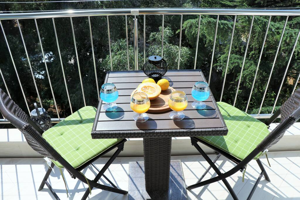 an excellent position for a glass of wine