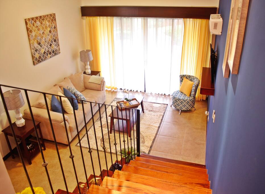 Entrance and living room