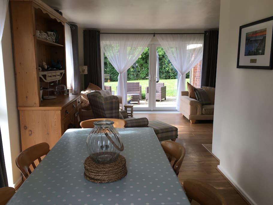 Dining area through to living room