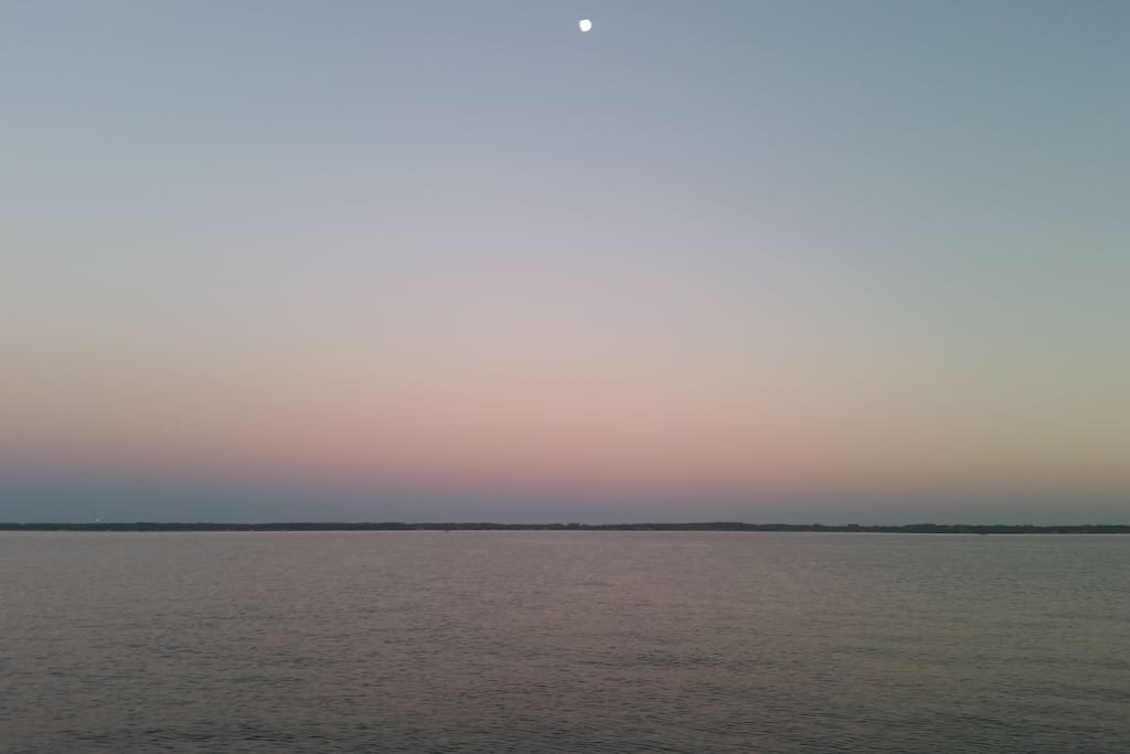 View from the dock at sunset.....