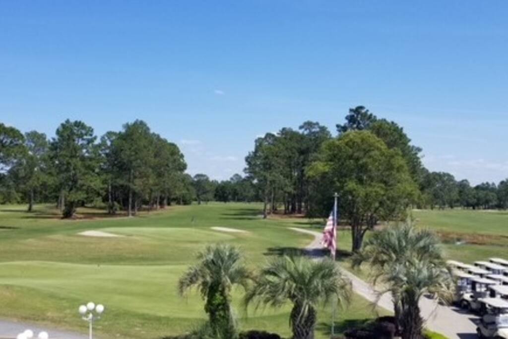 View overlooking the Course From one of three available Condos. 12 Efficiencies available also.