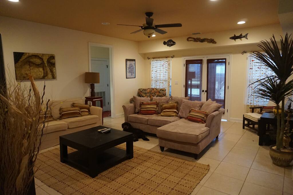First floor TV/den area
