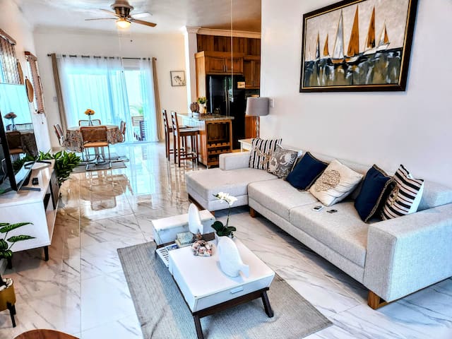 Entire home with 3 bedrooms in Puerto Plata - Private Pool, BBQ, WiFI, HOT Water- Casa Relax Lux