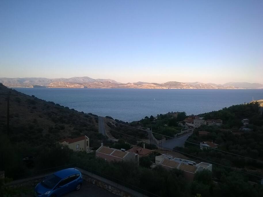 Panoramic view from balcony