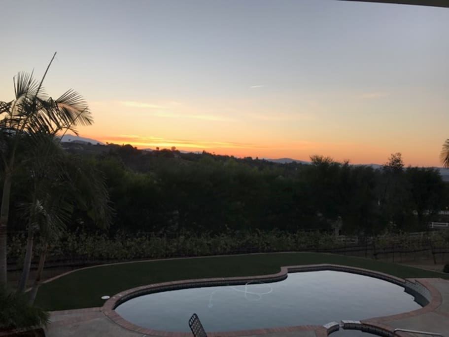 sunrise over the mountains