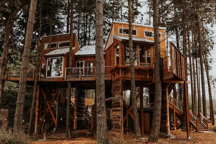 Front of treehouse