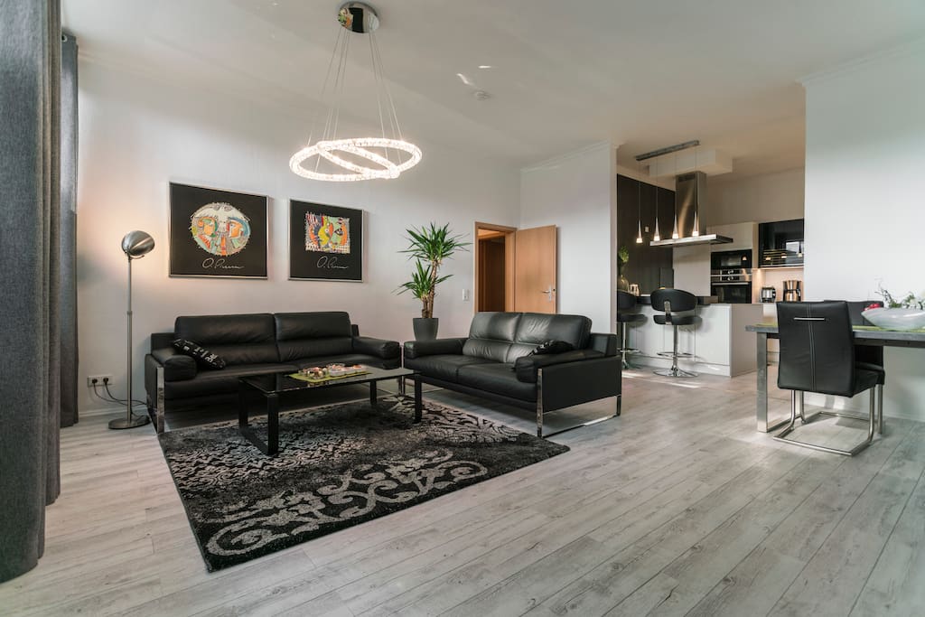 Wohnzimmer und Küche