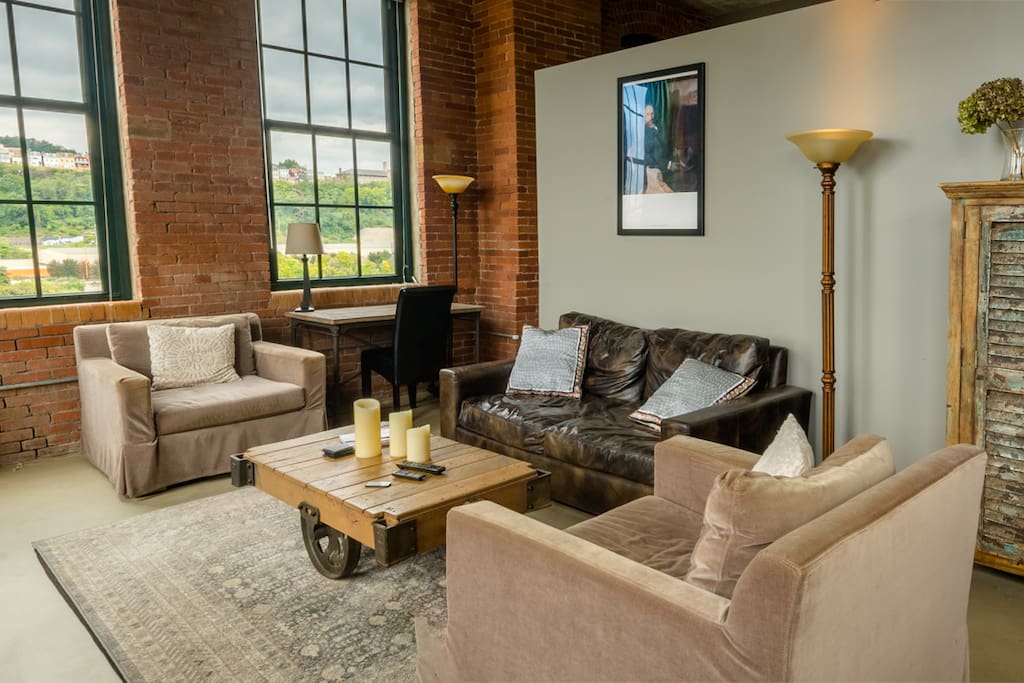 Exquisitely furnished, featuring Restoration Hardware furniture.