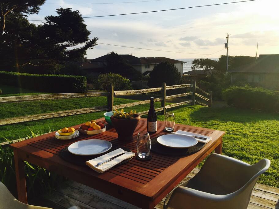 Sun-drenched west-facing deck perfect for watching the sun set