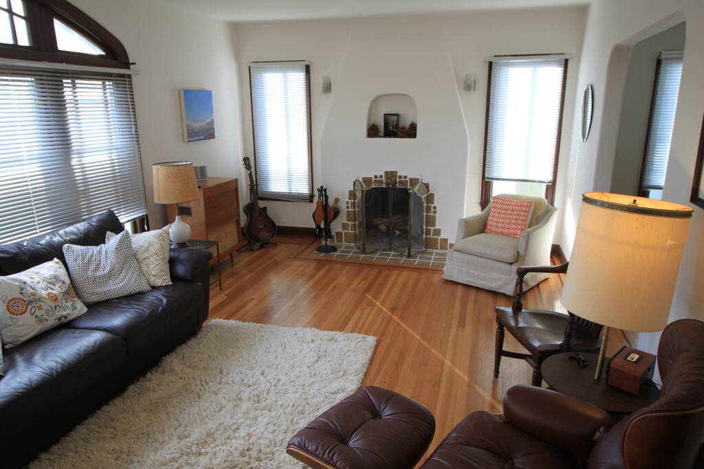 Living room gets tons of light